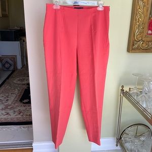 PIAZZA SEMPIONE "AUDREY" HOT PINK ANKLE PANTS SIZE 44 ITALY (8 US)